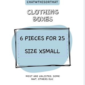 Women's Clothing Bundle Box - 6 Pieces XS For $25